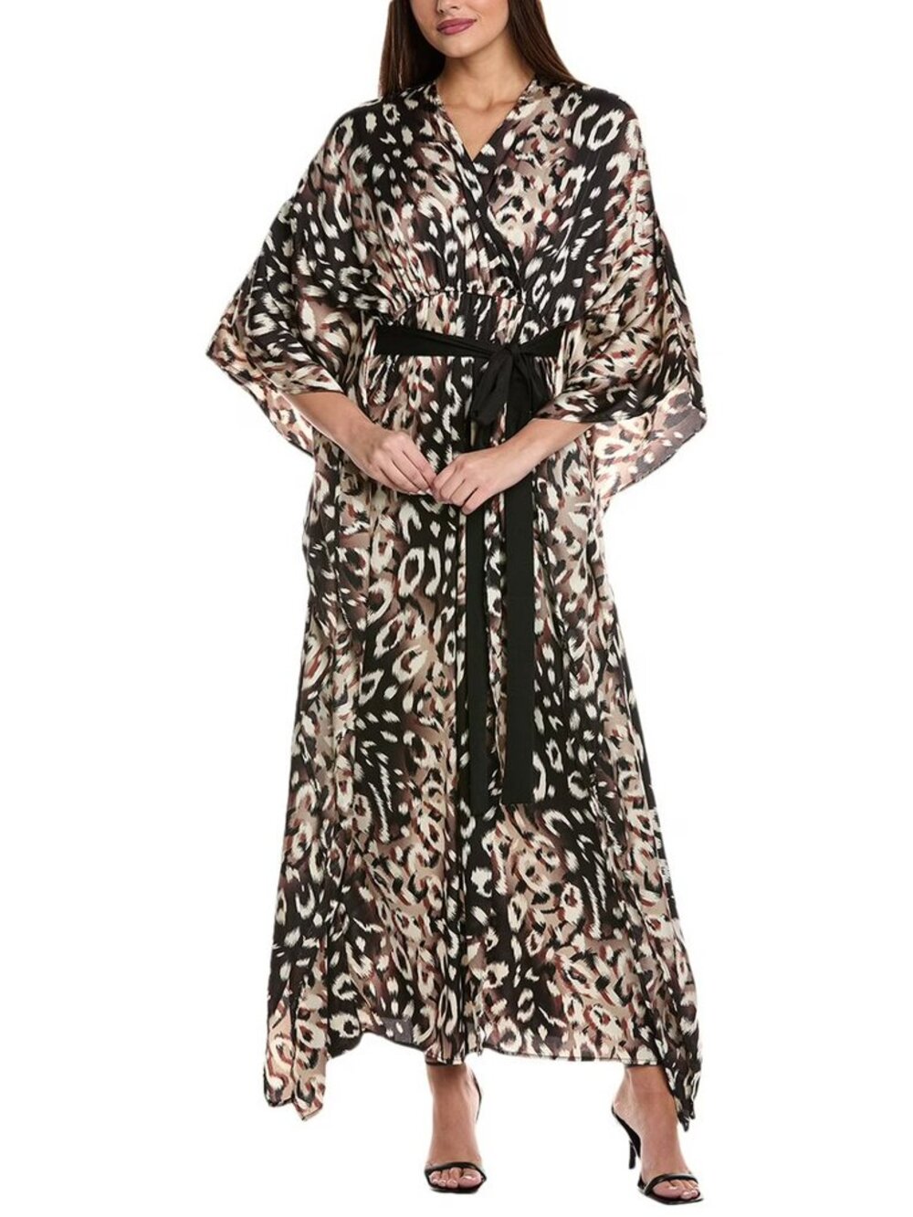 Beulah Animal Print  Maxi Dress - Caftan - Size Medium